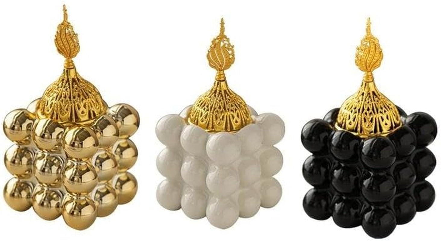 Square Ceramic Incense Burner, Modern Desktop Incense Burner, Room Scents, Home Fragrance Holder for Home Office Desktop Decoration, Household Items (White)