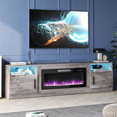 Fireplace TV Stand Entertainment Center with 36