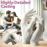 Hand Casting Kit – the Original Hand Mold Kit for Couples – Valentines Day Gifts for Her and Him - Anniversary Engagement Gifts for Women Men Mom Wife Boyfriend Girlfriend Wedding Bridal