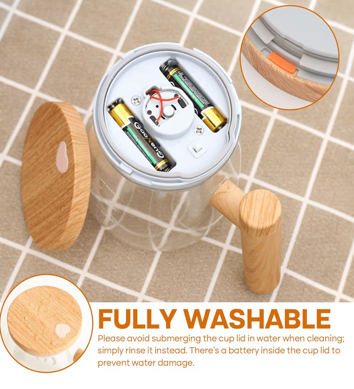 BrewMotion™ Self-Stirring Glass Mug