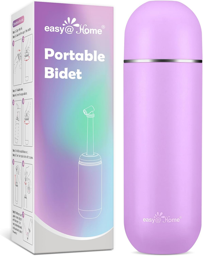 Portable Peri Bottle for Postpartum & Perineal Care: Handheld Bidet Perfect for Personal Hygiene Cleaning & Travel Friendly | 380Ml Leakproof & Convenient Design | Bpa-Free | EPB-01 Purple