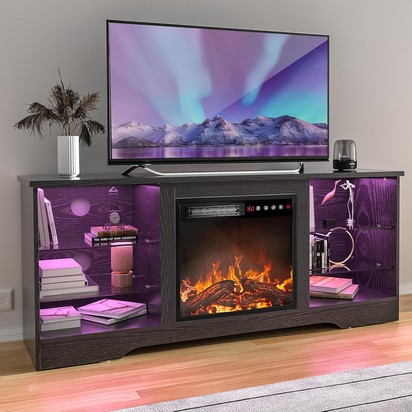 Fireplace TV Stand Entertainment Center with 36