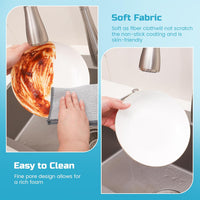 12 Pcs New Upgrade 3-Layer Metal Dish Cloth, No Scratches and No Odor, Multipurpose Wire Dishwashing Rag for Wet and Dry, Kitchen Cleaning Dishrags,Sinks,Dishes,Stove Top, Dimensions(7.08X8.86)