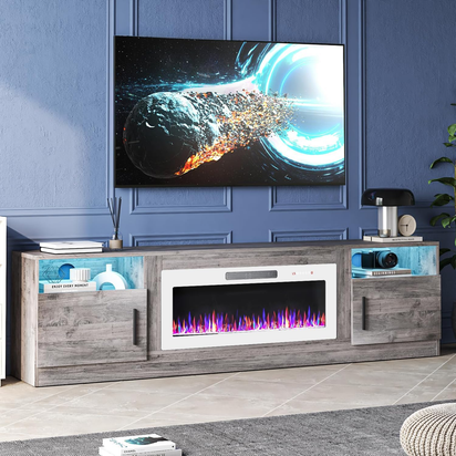 Fireplace TV Stand Entertainment Center with 36