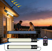 Solar Wall Light, 3 Mode Waterproof Sensor, 118.11 Inches Smart Lamp with Remote Control, Outdoor Pendant, Energy Efficient Design with Easy Installation, Home Accessory for Landscape Pathway