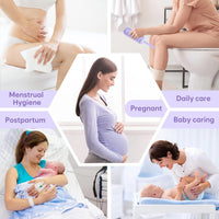 Portable Peri Bottle for Postpartum & Perineal Care: Handheld Bidet Perfect for Personal Hygiene Cleaning & Travel Friendly | 380Ml Leakproof & Convenient Design | Bpa-Free | EPB-01 Purple
