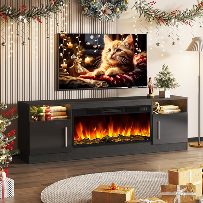Fireplace TV Stand Entertainment Center with 36