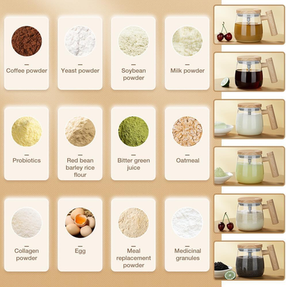 Electric Mixing Mug,Self Stirring Coffee Mug with Lid & Handle Home Office Stirring Cup,400Ml Lightweight Self Mixing Cup High Speed Suitable for Coffee/Milk/Protein Powder