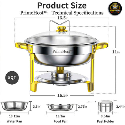 PrimeHost™ 4 Piece Chafing Set