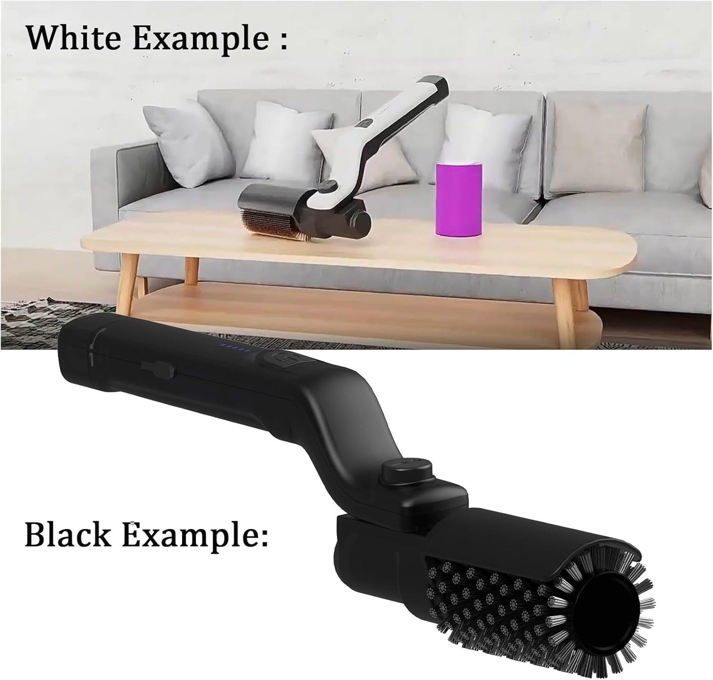 New Electric BBQ Grill Brush,Rechargeable BBQ Cleaning Brush,Carries Two Replacement Cleaning Brushes,Grill Accessories Black