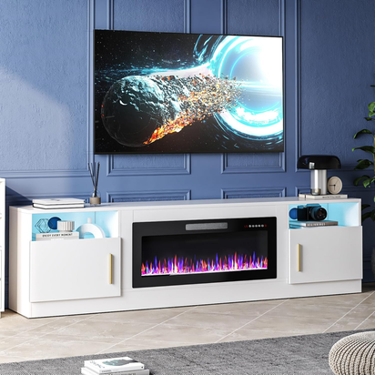 Fireplace TV Stand Entertainment Center with 36