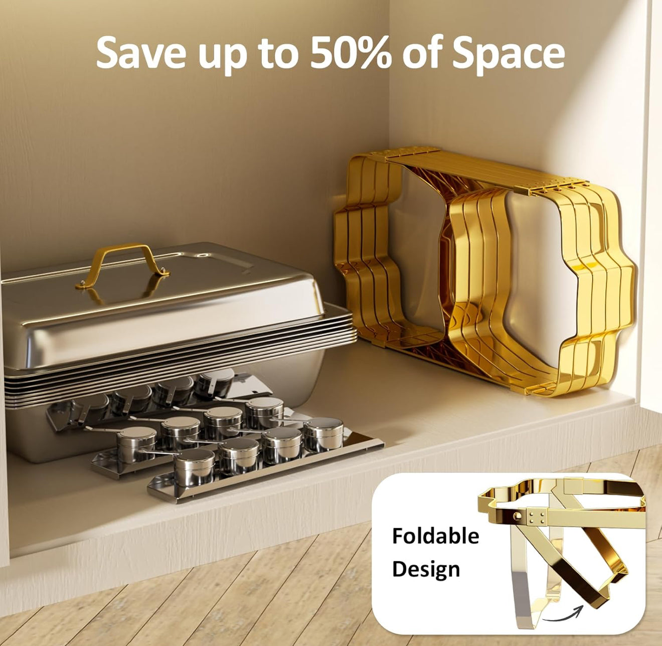 PrimeHost™ Buffet Chafing Set (4-Pack)