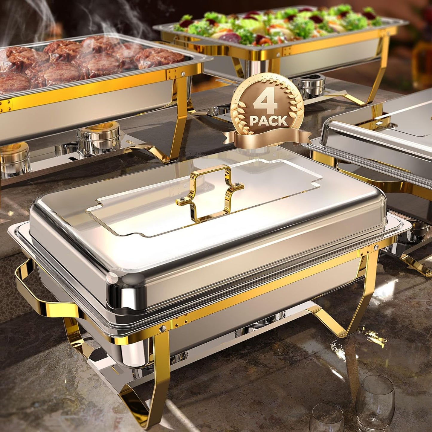 PrimeHost™ 4 Piece Chafing Set