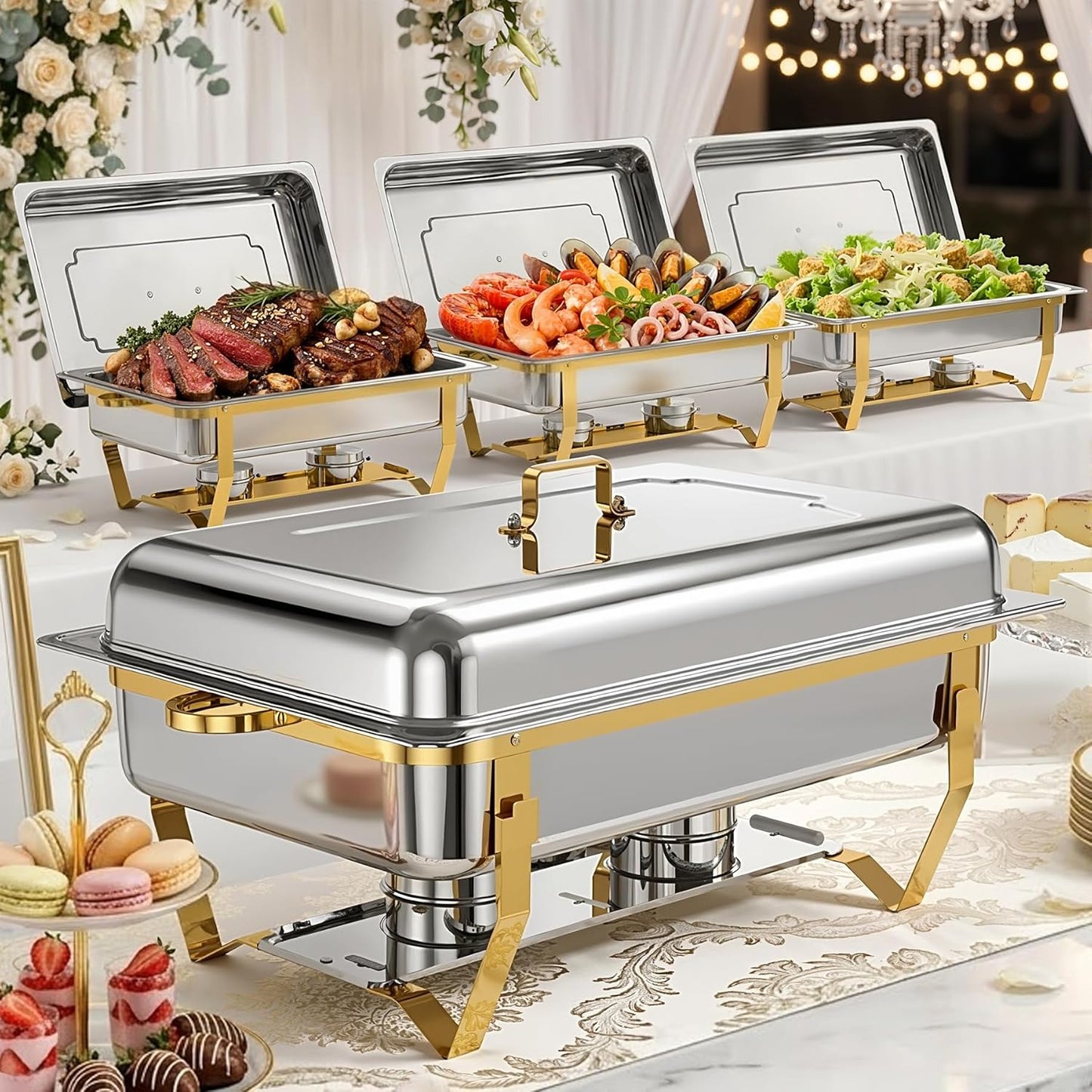 PrimeHost™ 4 Piece Chafing Set