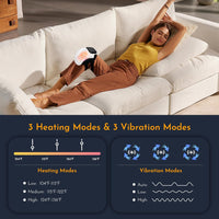 2026 New 3-In-1 Cordless Knee Massager with Heat, Red Light Therapy & 3 Vibration Modes, 3 Heating Levels, Heated Knee Pad for Pain Relief, Gifts for All Ages