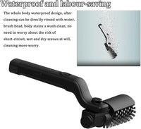 New Electric BBQ Grill Brush,Rechargeable BBQ Cleaning Brush,Carries Two Replacement Cleaning Brushes,Grill Accessories Black