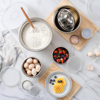 18 Piece Mixing Bowls Set with Airtight Lids, Stainless Steel Bowl Organizers, Food Storage Containers, Meal Prep, Nesting Salad Bowls for Cooking, Baking, Kitchen Use, Copper