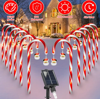 SolarGlow™ Candy Cane Lights