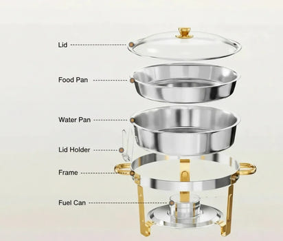 PrimeHost™ 4 Piece Chafing Set