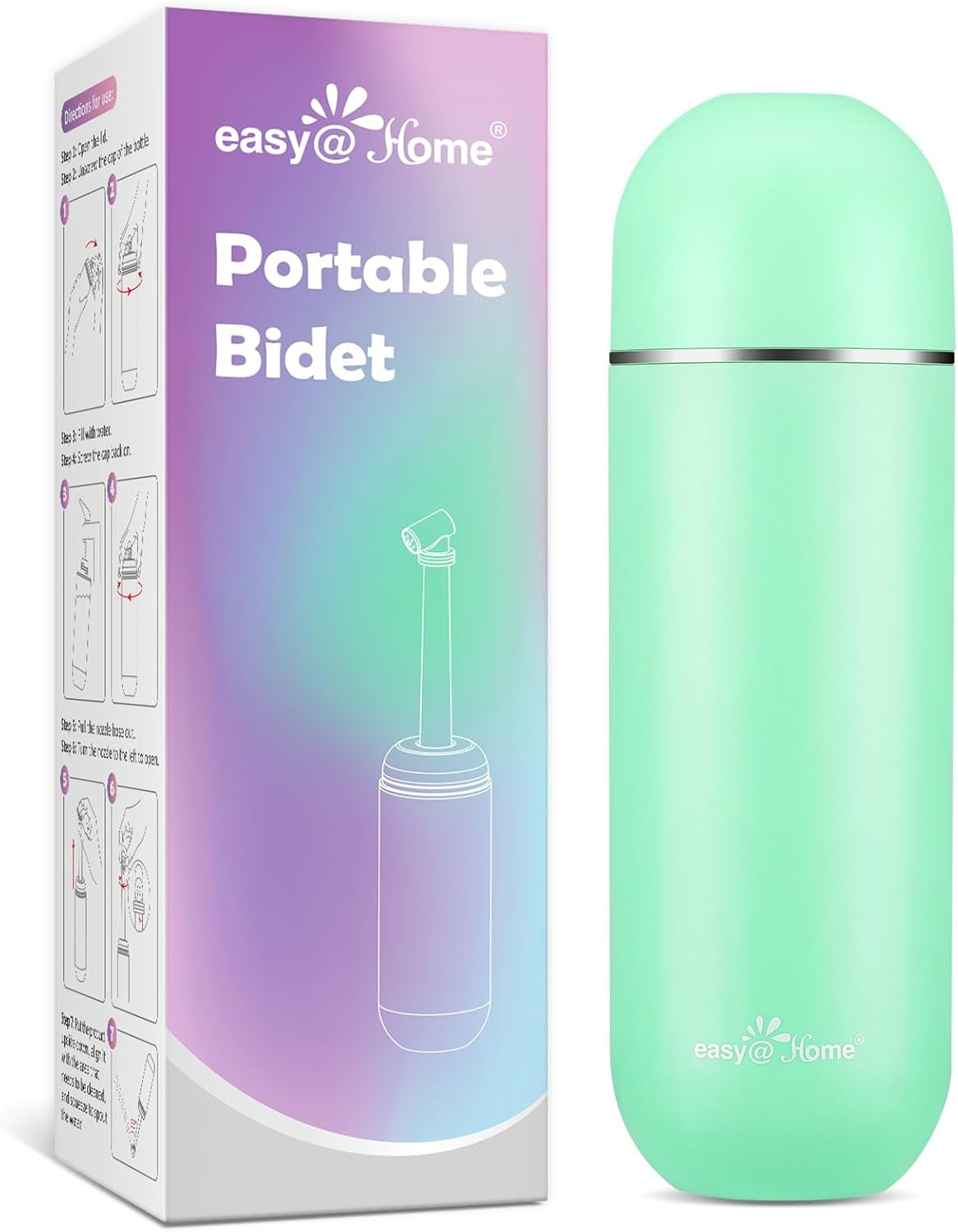 Portable Peri Bottle for Postpartum & Perineal Care: Handheld Bidet Perfect for Personal Hygiene Cleaning & Travel Friendly | 380Ml Leakproof & Convenient Design | Bpa-Free | EPB-01 Purple