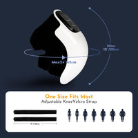 2026 New 3-In-1 Cordless Knee Massager with Heat, Red Light Therapy & 3 Vibration Modes, 3 Heating Levels, Heated Knee Pad for Pain Relief, Gifts for All Ages