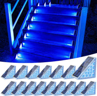 Solar Stair Lights 6 Pack, Solar Step Lights Outdoor Waterproof IP67, LED Outdoor Step Light,Outdoor Light Decor for Garden Stair, Deck, Front Step, Front Porch, and Patio（3000K）