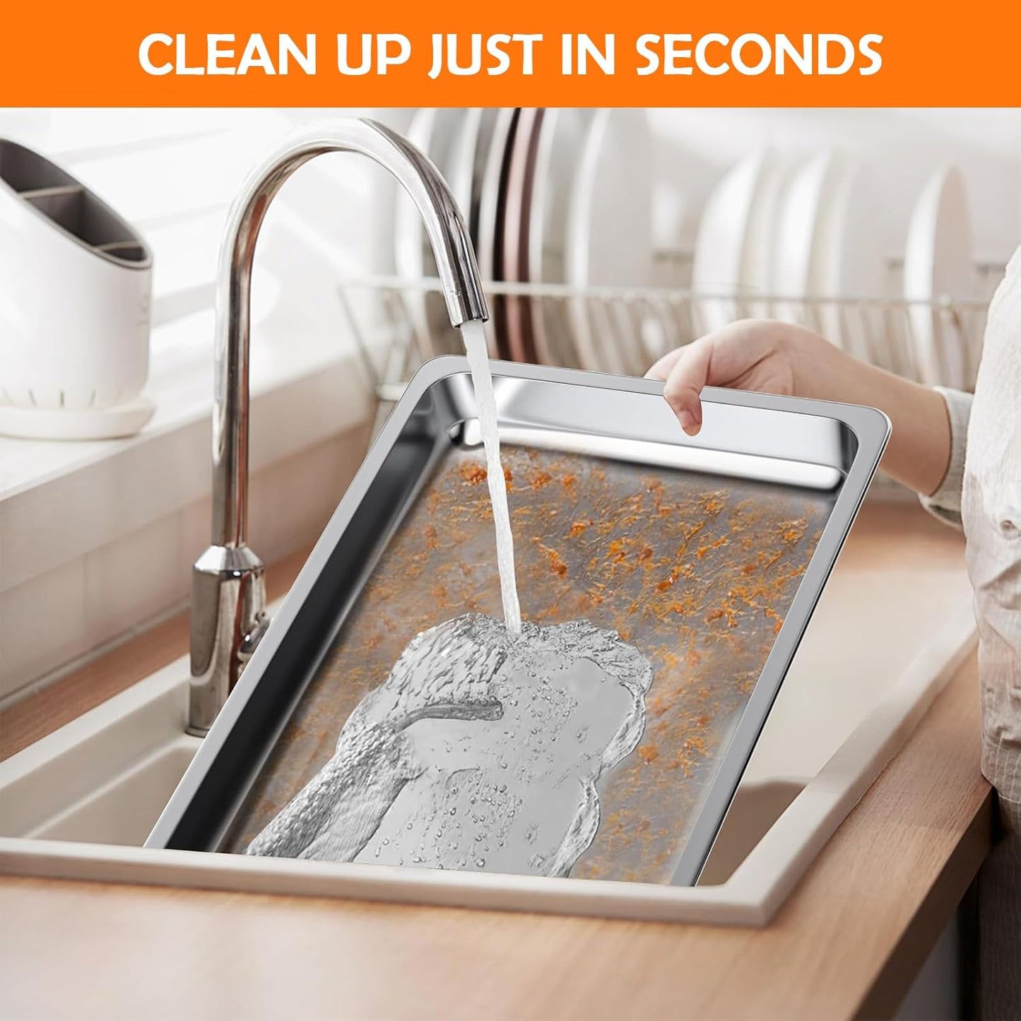 Chafing Dish Buffet Set 9QT 4 Pack, Gold Chafing Dishes for Buffet with 4 Serving Tongs, Buffet Set Full Size Large Serving Chafing Dishes, Warming Food Tray for Catering & New Year Parties