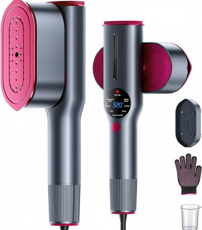 2-In-1 Steamer & Iron for Clothes,15S Fast Heat-Up 1200W Portable Handheld Garment Steamer,Travel Size with Large Ceramic Heat Panel,Quick Wrinkle Removal,110V-120V