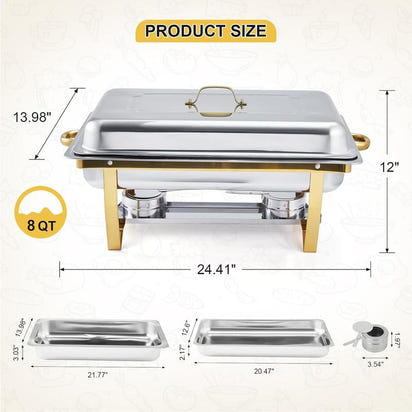 PrimeHost™ 4 Piece Chafing Set