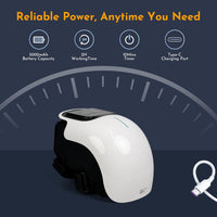 2026 New 3-In-1 Cordless Knee Massager with Heat, Red Light Therapy & 3 Vibration Modes, 3 Heating Levels, Heated Knee Pad for Pain Relief, Gifts for All Ages