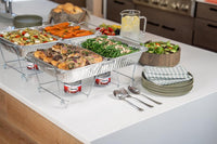 Fuel Cans - 6-Hour Burn, (12-Pack) Chafing Dish Fuel Can Burners for Food Warmer, Resealable Twist Chafer Fuel Canned Heat, Handy Wick