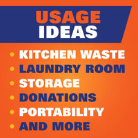 Ultra Strong 13 Gallon Trash Bags, Black Tall Kitchen Trash Bags 13 Gallon Size, Break Resistant Drawstring Enclosure, Continuous Odor Control, Blackout, Clean Burst Scent, 80 Bags