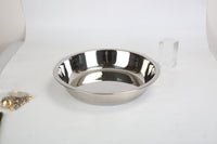 4Pcs Chafing Dish Buffet Set 4.76QT Round Buffet Servers Food Warmer Stainless Steel Catering Chafer With Glass Lid For Warming Cooling Gatherings Banquets Buffets Party Wedding