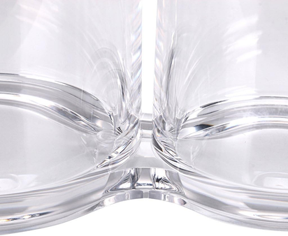 Clear Acrylic Cotton Swab Holder Preminm Quality round Container Cotton Pad Q-Tip Organize Case for Make up Brush Clear Apothecary Jar