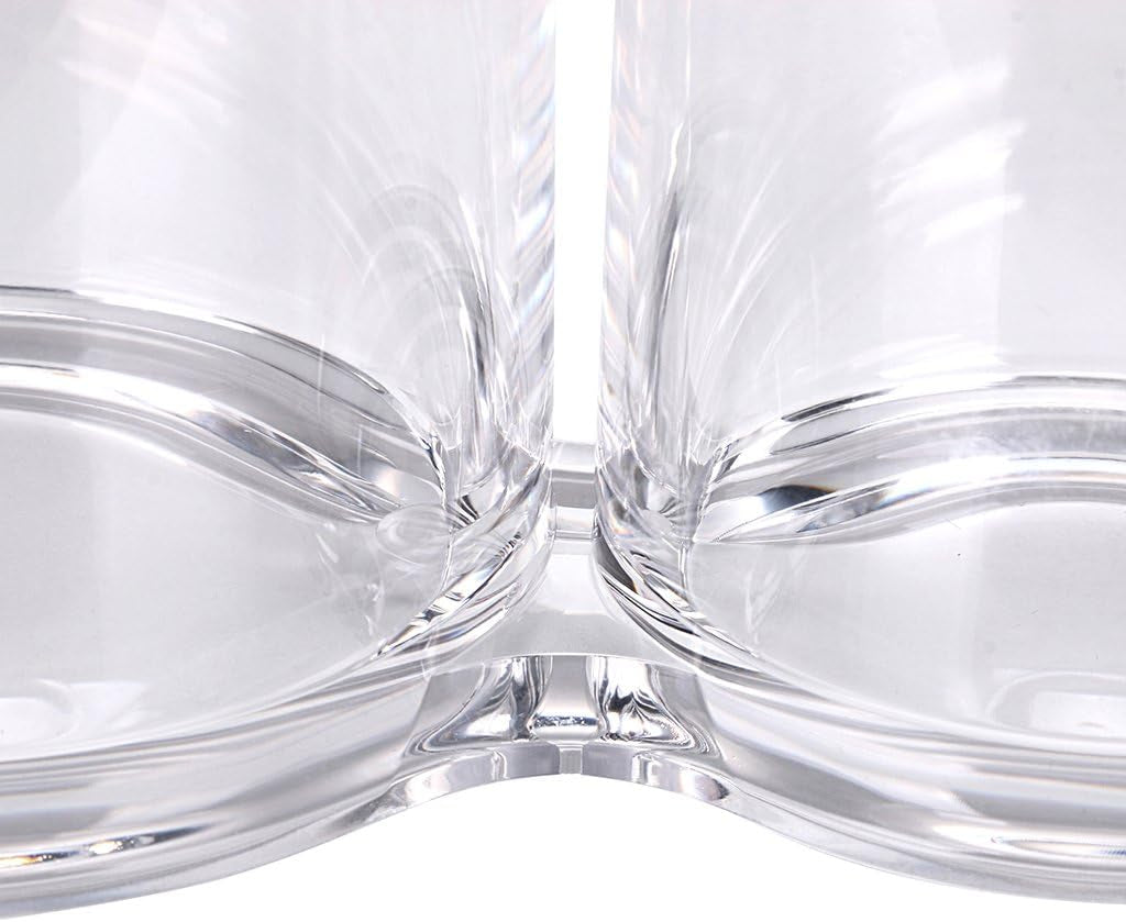 Clear Acrylic Cotton Swab Holder Preminm Quality round Container Cotton Pad Q-Tip Organize Case for Make up Brush Clear Apothecary Jar