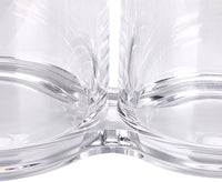 Clear Acrylic Cotton Swab Holder Preminm Quality round Container Cotton Pad Q-Tip Organize Case for Make up Brush Clear Apothecary Jar