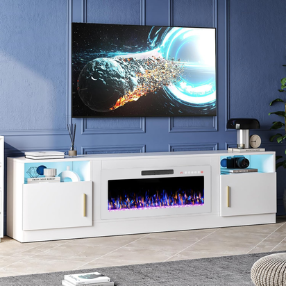 Fireplace TV Stand Entertainment Center with 36