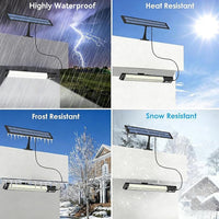 Solar Wall Light, 3 Mode Waterproof Sensor, 118.11 Inches Smart Lamp with Remote Control, Outdoor Pendant, Energy Efficient Design with Easy Installation, Home Accessory for Landscape Pathway