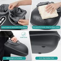 Shiatsu Foot Massager with Heat [2026 Upgraded], FSA Eligible Deep Kneading Therapy Air Compression, HSA Feet Massage for Plantar Fasciitis, Improve Blood Circulation Foot Wellness Pain Relief