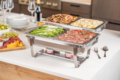 Fuel Cans - 6-Hour Burn, (12-Pack) Chafing Dish Fuel Can Burners for Food Warmer, Resealable Twist Chafer Fuel Canned Heat, Handy Wick